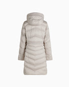 Betty Barclay Quilted Down Jacket in Light Grey back view