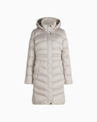 Betty Barclay Quilted Down Jacket in Light Grey front view