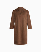 Betty Barclay Shirt Blouse Dress in Tan front view