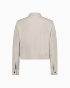 Betty Barclay straight shirt collar jacket back view – Áines Boutique