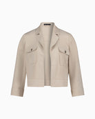 Betty Barclay suede effect jacket front view – Áines Boutique
