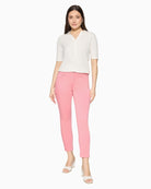 Betty Barclay Sweet Rosé 7/8 slim trousers front view