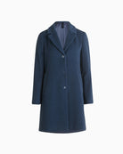 Betty Barclay Wool Coat in Blue front view