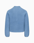 Betty Barclay Zip Up Cardigan in Blue back view