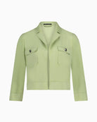 Betty Barclay blazer jacket in foam green front view