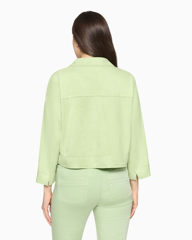 Betty Barclay foam green blazer jacket back view