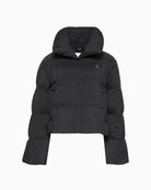 CK Jeans short black down puffer jacket with zip front