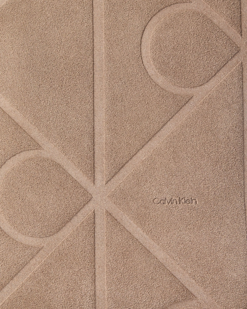 Calvin Klein embossed CK emblem suede detail – Áines Boutique