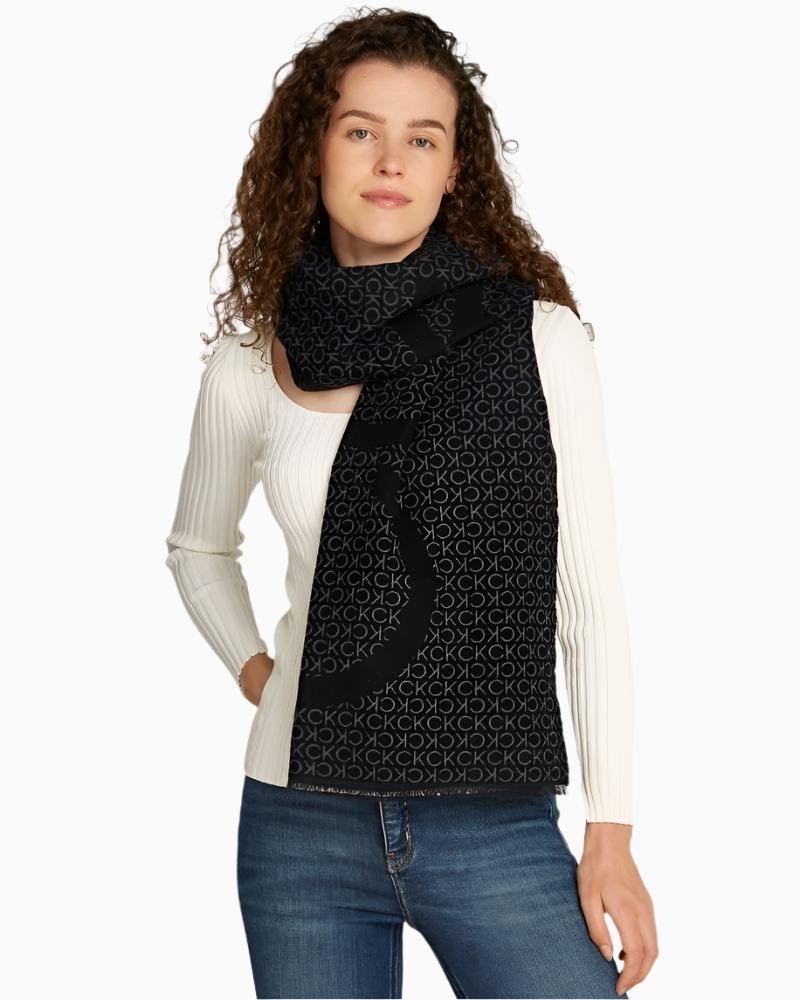 Calvin Klein - Fringes Two-tone Mono Scarf 