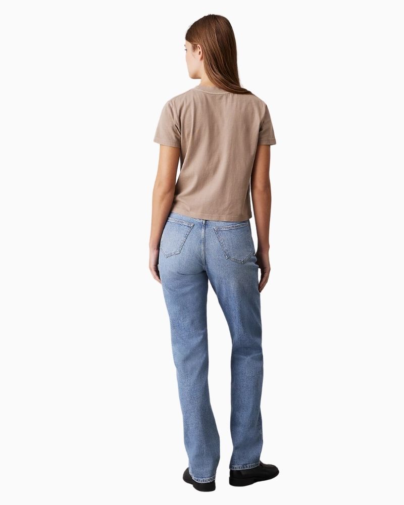 Calvin Klein - High Rise Straight Jeans 