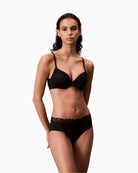 Calvin Klein lightly lined black bra with full coverage underwired cups
