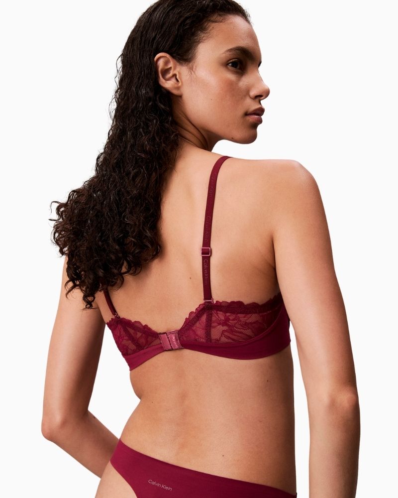 Back Close-up of CK Perfect Coverage Bra showing soft finish