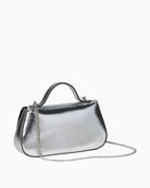 Calvin Klein metallic chain bag angled side view – Áines Boutique