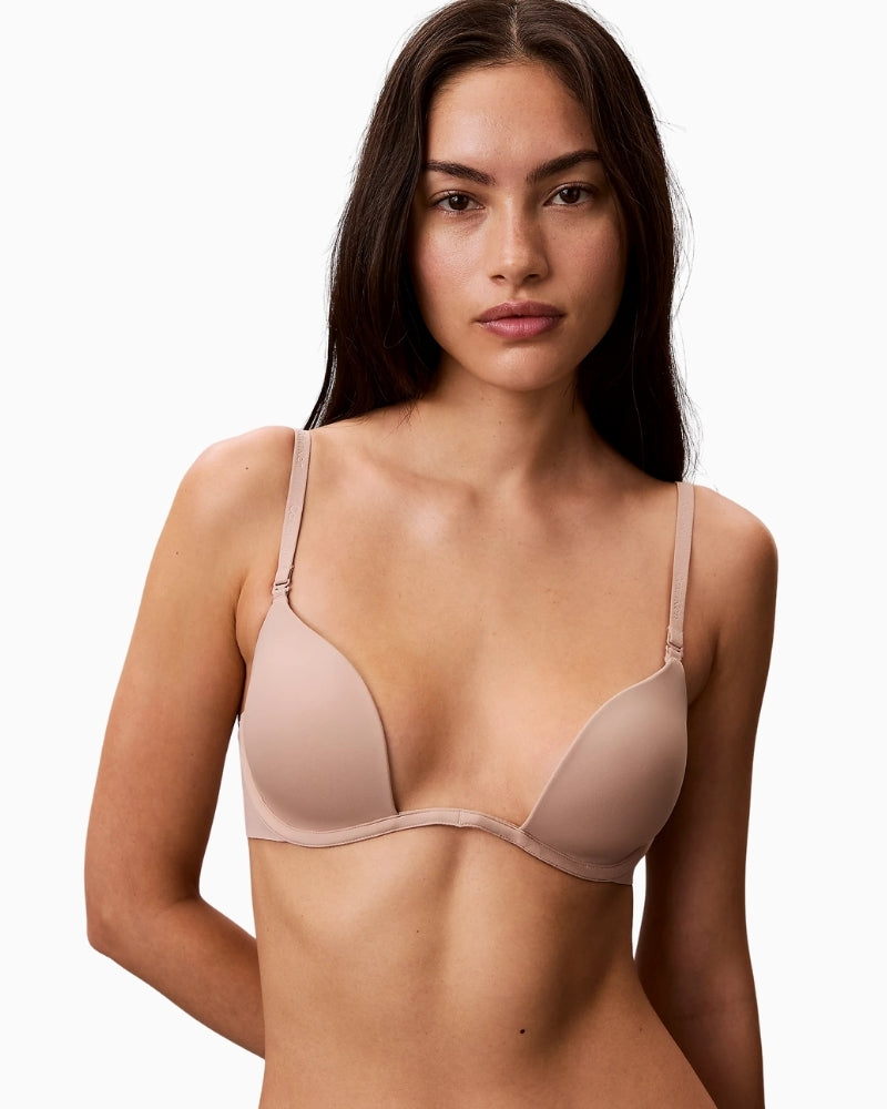 Calvin Klein Perfectly Fit low plunge bra, front view – Áines Boutique