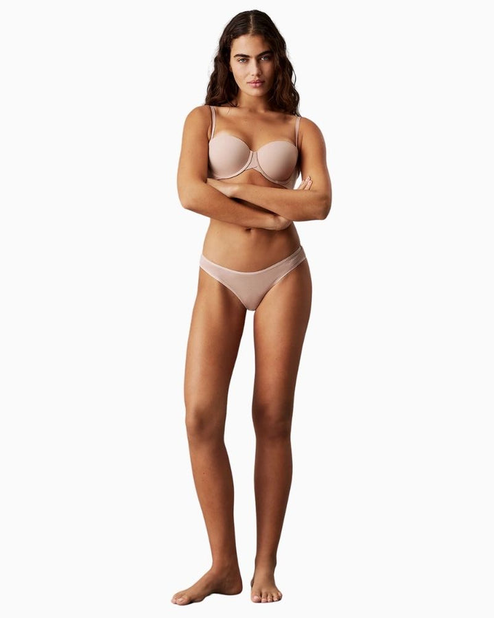 Calvin Klein Perfectly Fit strapless demi bra with soft microfibre fabric