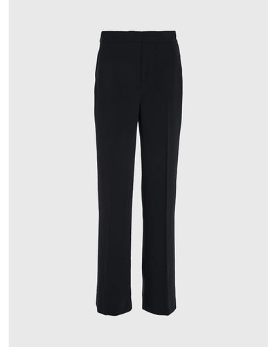 Calvin Klein - STRUCTURE TWILL WIDE LEG TROUSERS 