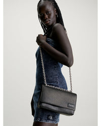 Calvin Klein - Sculpted Flap With Chain Snake Bag