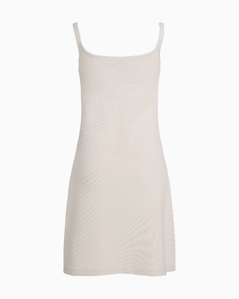 Calvin Klein -  Soft Rib Fit & Flare Dress 