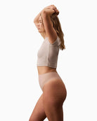 Side View of Calvin Klein thong with targeted tummy control panels