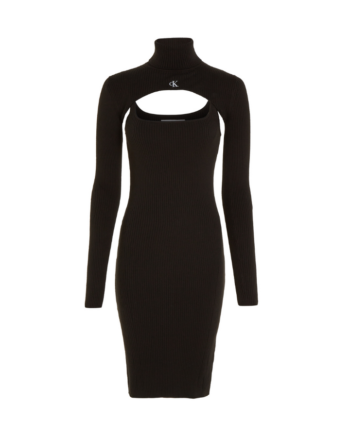 Calvin Klein - Tight Long Sleeve Sweater Dress 