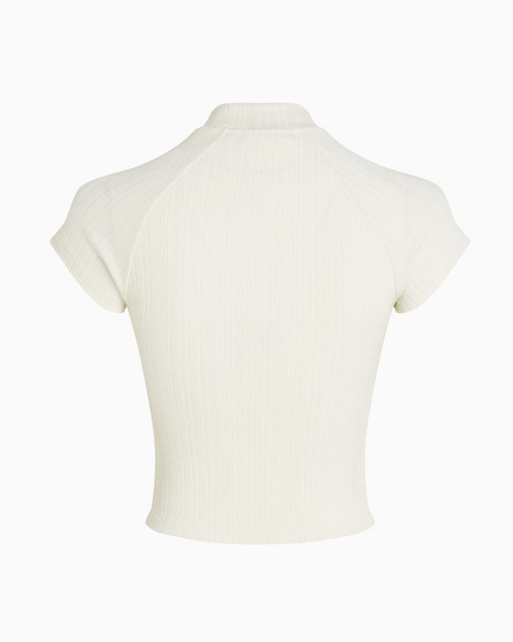 Calvin Klein - Warm Textured Rib Mockneck Top