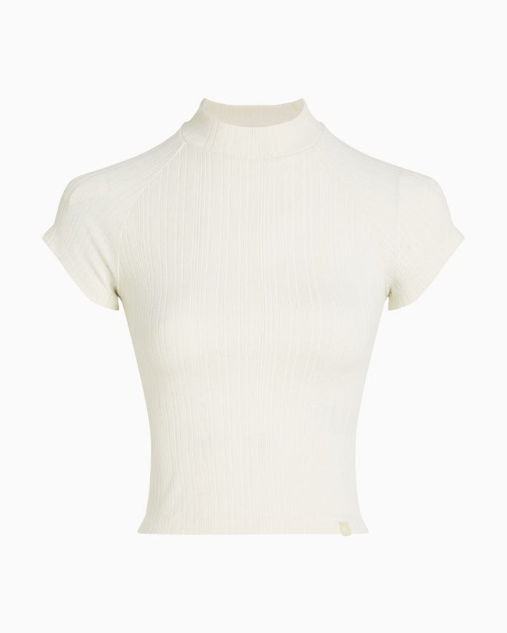 Calvin Klein - Warm Textured Rib Mockneck Top