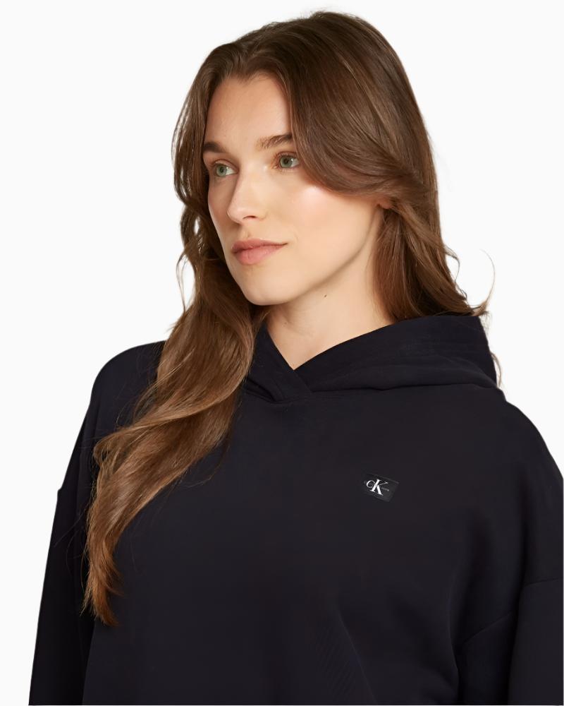 Calvin Klein - Woven Lable Peached Hoodie 