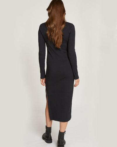 Calvin Klein - Woven Lable Rib Polo Longsleeve Dress 