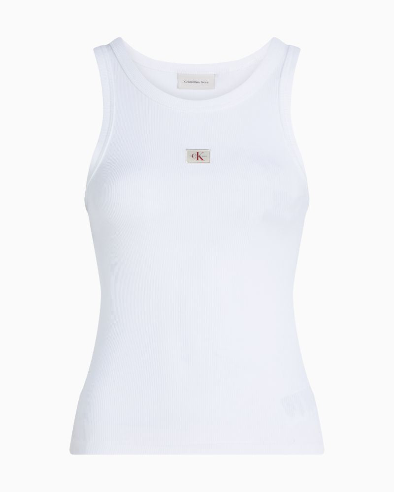 Calvin Klein - Woven Lable Rib Tank Top 