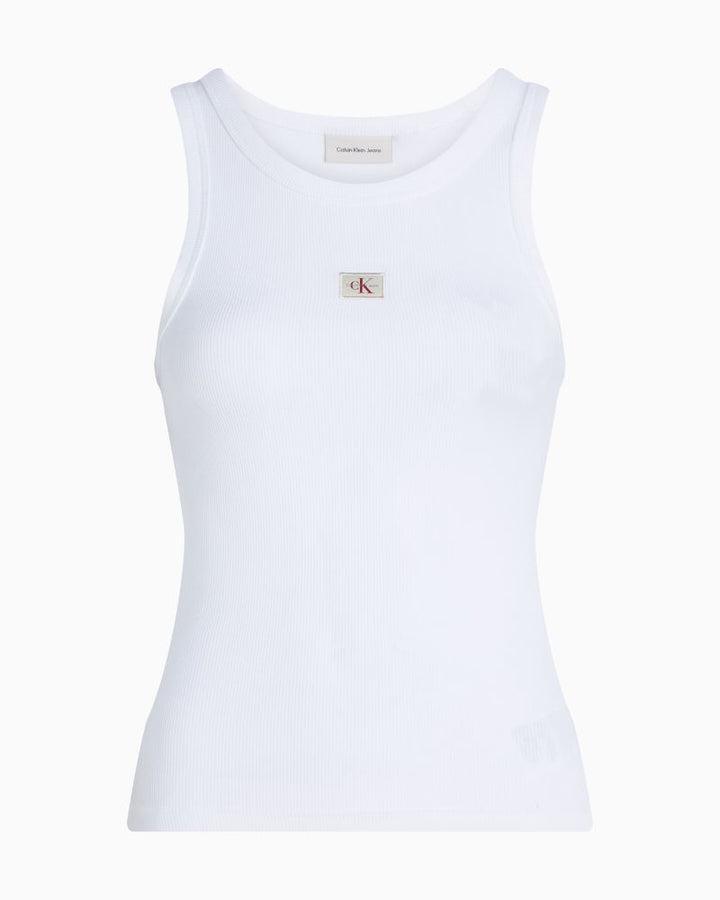 Calvin Klein - Woven Lable Rib Tank Top 