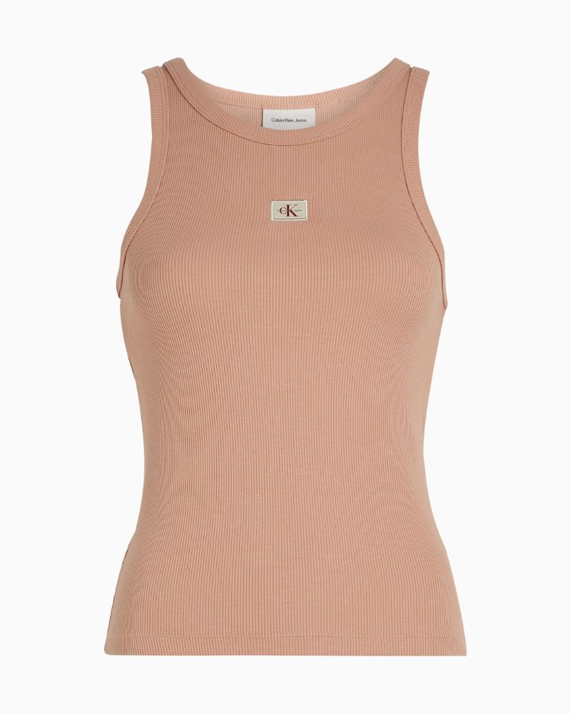 Calvin Klein - Woven Lable Rib Tank Top