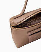 Calvin Klein beauty case giftset in taupe, open view showing interior – Áines Boutique