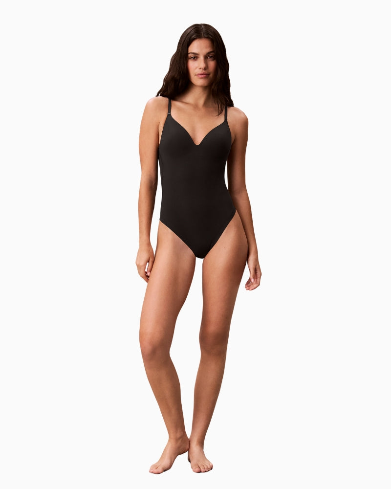 Calvin Klein Bodysuit in Black front view