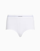 Calvin Klein Cotton Modal Rib Hipster in white fabric detail