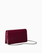Calvin Klein monogram chain wallet, angled side view showing chain strap – Áines Boutique