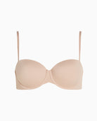 Calvin Klein Perfectly Fit Strapless Demi Bra in Nude cup detail