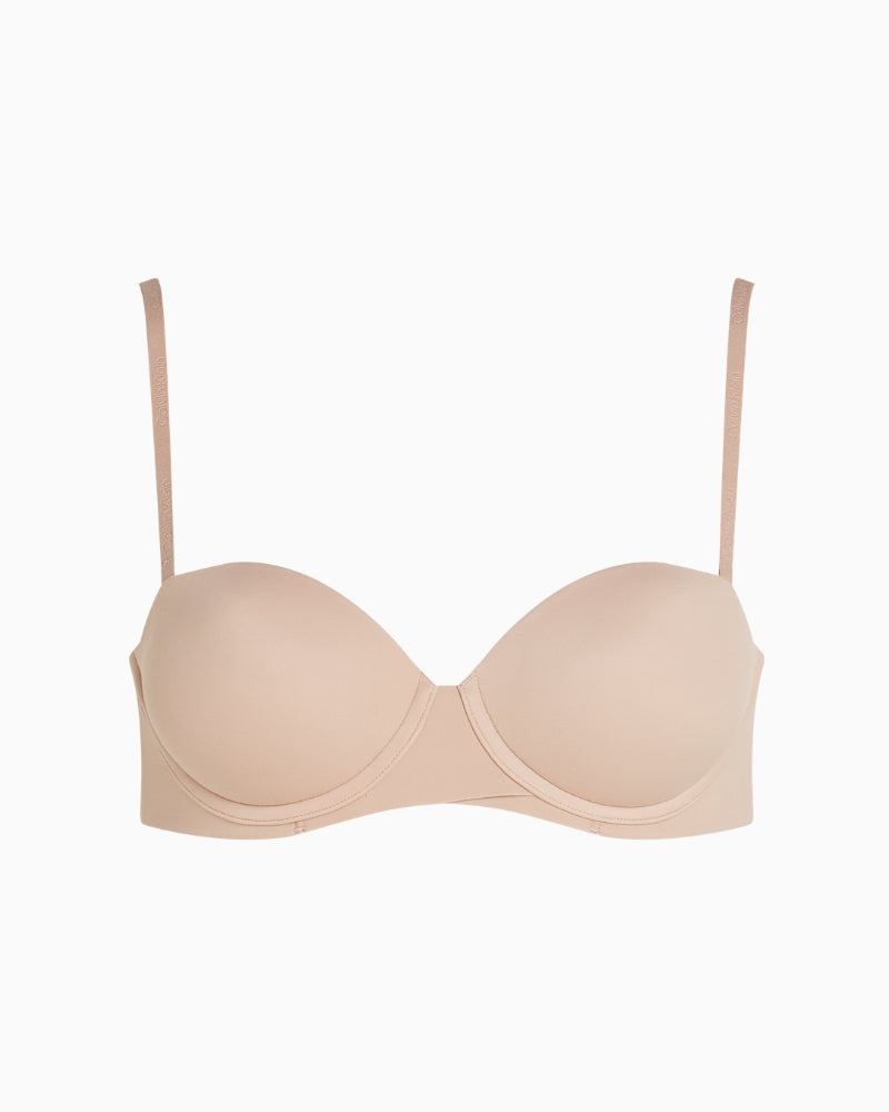 Calvin Klein Perfectly Fit Strapless Push-Up Bra in nude cup detail