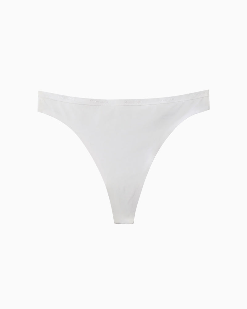Calvin Klein Perfectly Fit Thong in white fabric detail