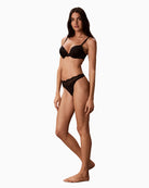 Calvin Klein Push Up Plunge Bra in Black side view