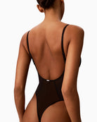Calvin Klein Shapewear Plunge Bodysuit - Perfectly Fit in Black back view