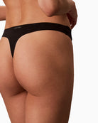 Calvin Klein Thong in Black back fabric detail