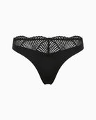 Calvin Klein Thong in Black fabric detail