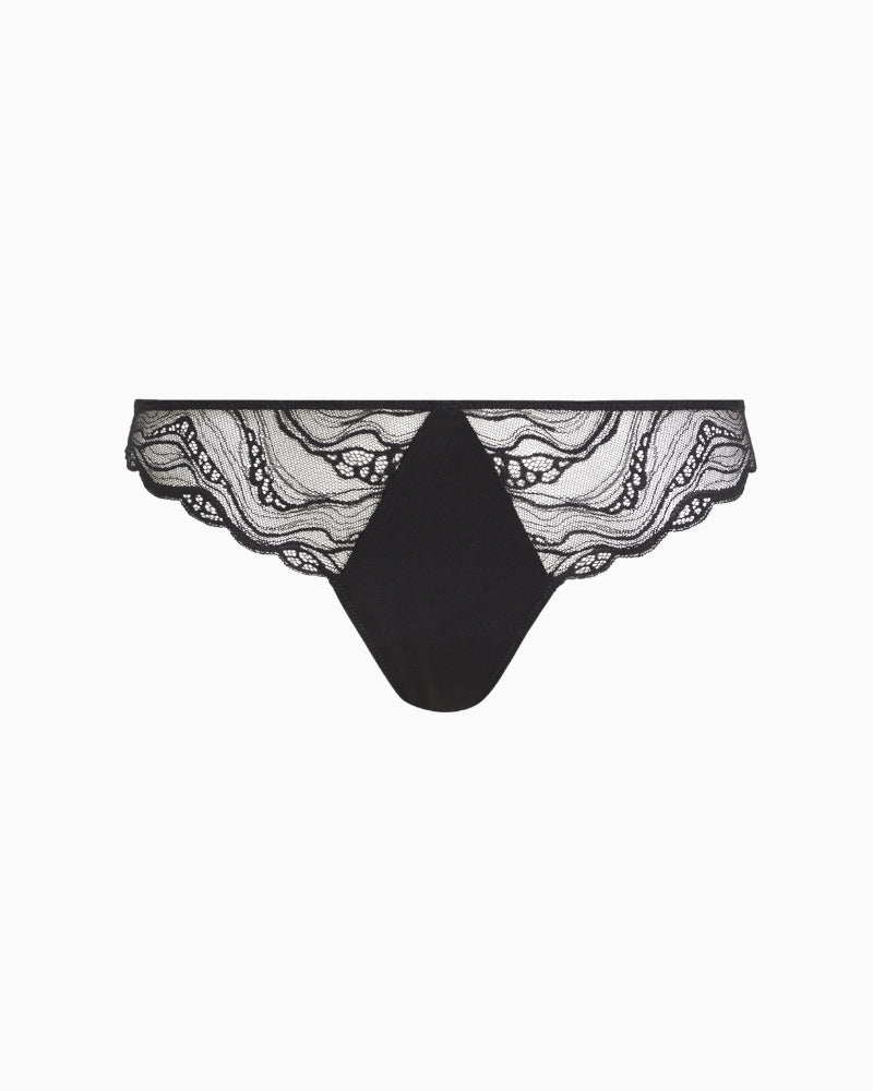 Calvin Klein lace thong fabric detail