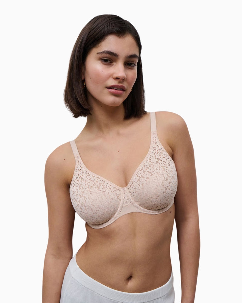 Chantelle Norah Covering Molded Bra in Beige front view