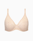 Chantelle Norah Covering Molded Bra in Beige lace detail