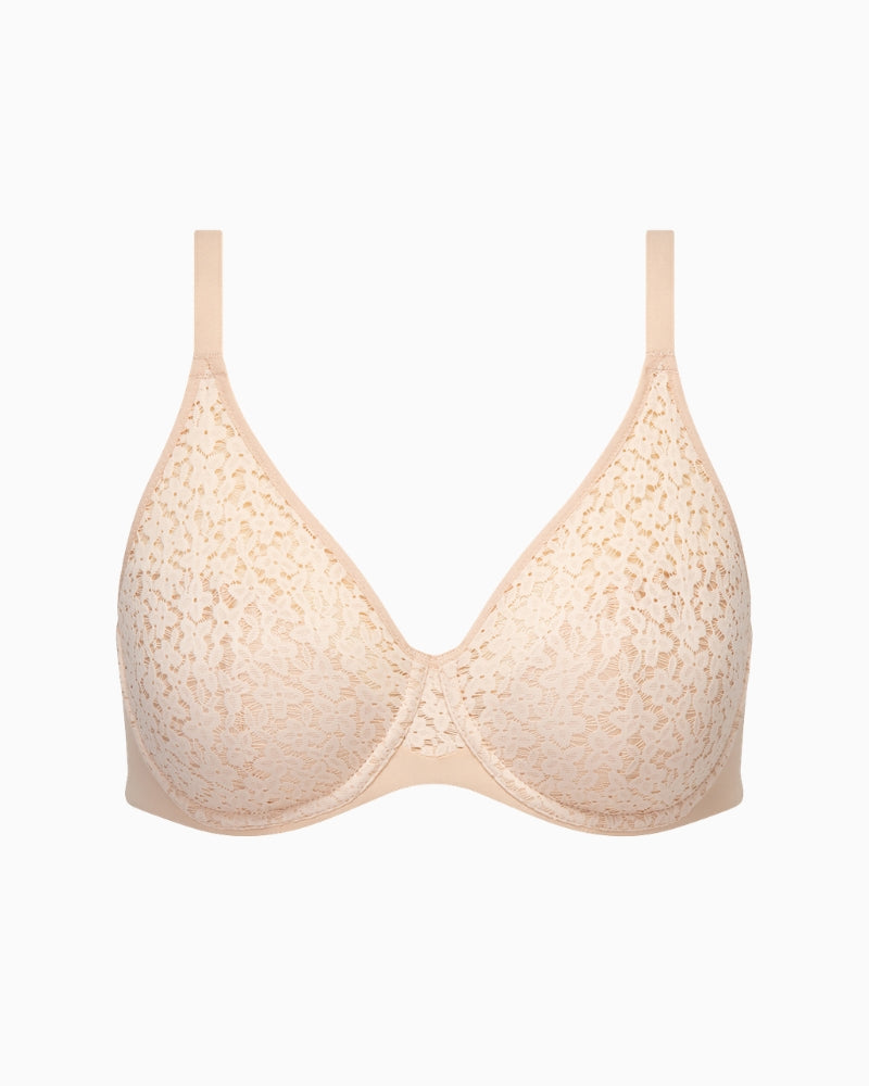 Chantelle Norah Covering Molded Bra in Beige lace detail