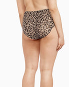 Chantelle Soft Stretch High Waist Briefs in Leopard back view