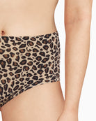 Chantelle Soft Stretch High Waist Briefs in Leopard fabric detail