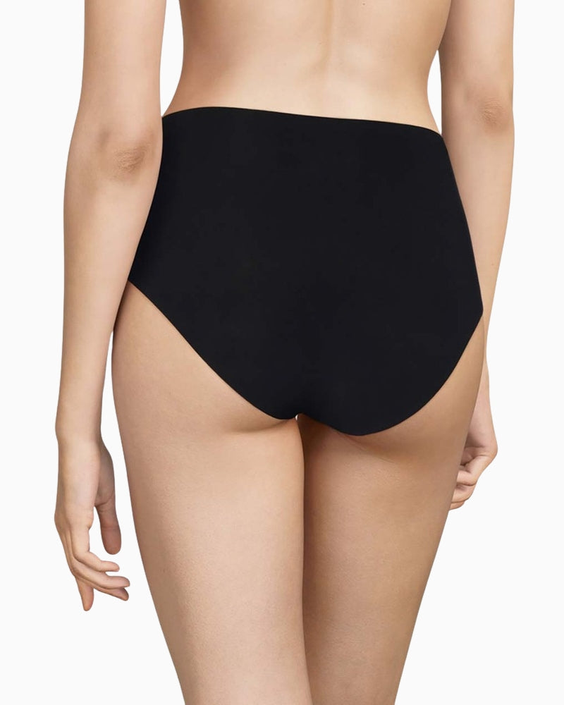 Chantelle Soft Stretch High Waist Briefs in black back view