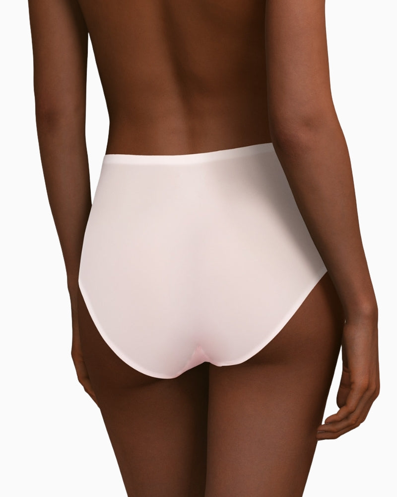 Chantelle Soft Stretch High Waist Briefs in pink back view